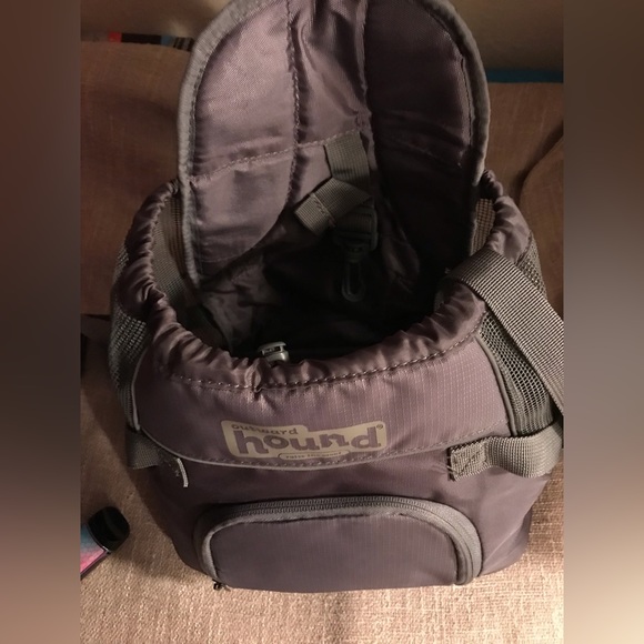 Backpack style dog carrier.